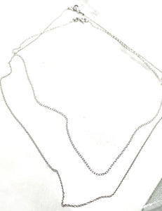 Sterling Silver 14” to 16” chain